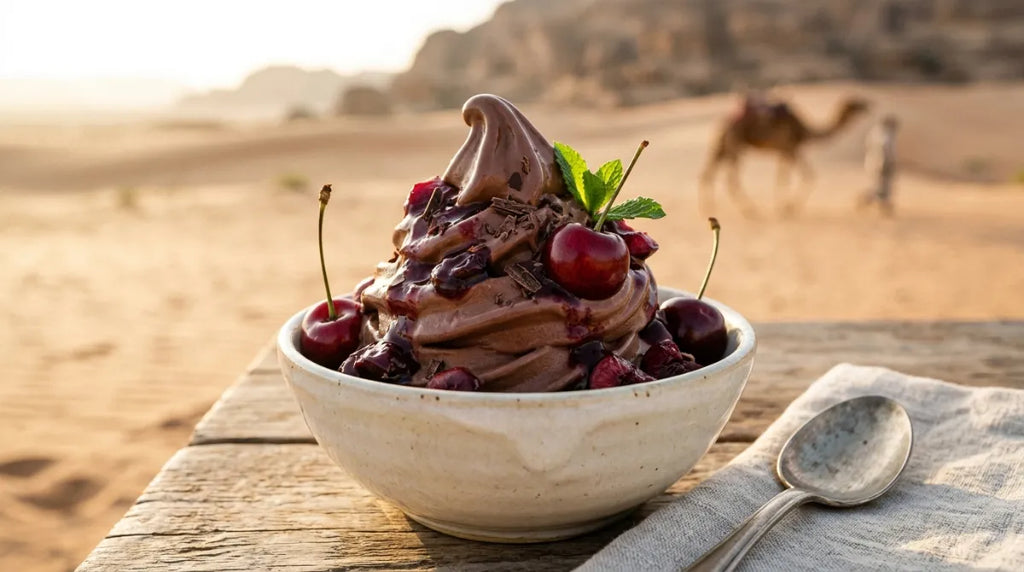 Camel Milk Recipes: 5-Minute Chocolate Cherry Mousse