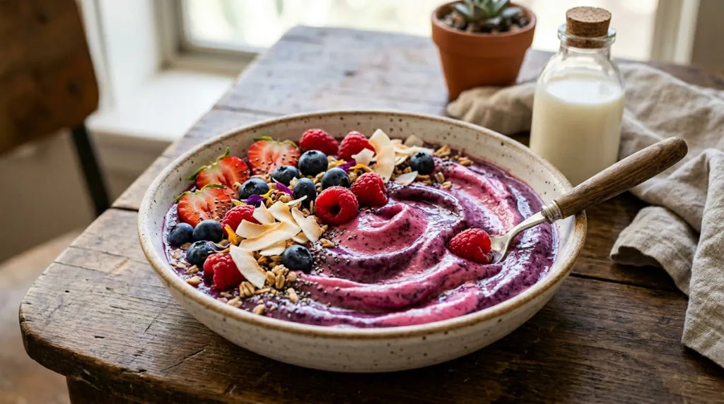 Camel Milk Recipes: Berry Smoothie Bowl