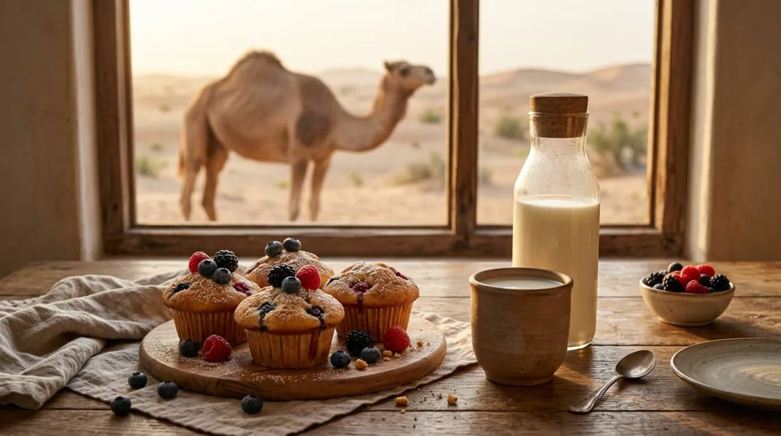 Camel Milk Recipes: Mixed Berry Muffins