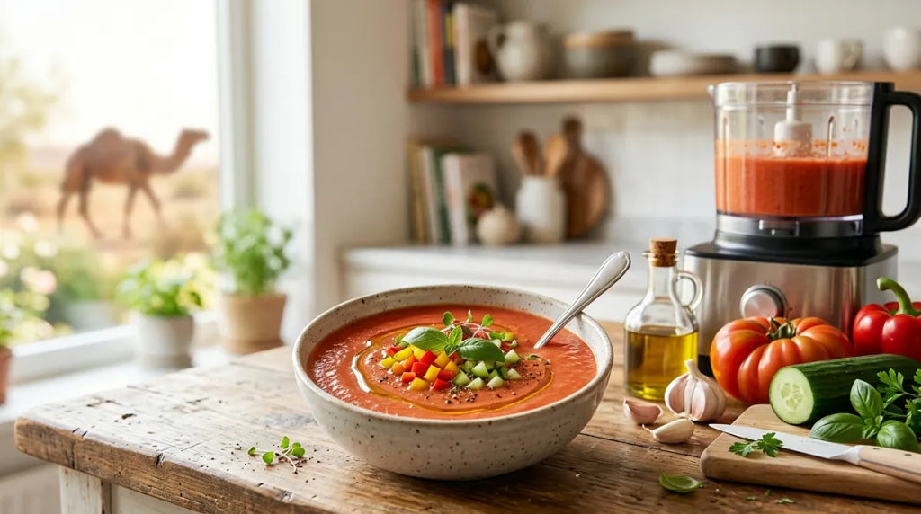 Camel Milk Recipes: Tomato Gazpacho Soup