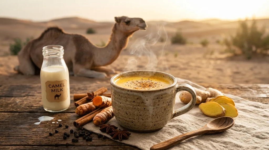 Camel Milk Recipes: Warm Turmeric Ginger Elixir For Better Digestion